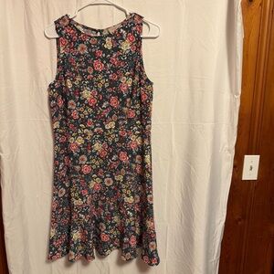 LOFT Multicolor Floral Dress